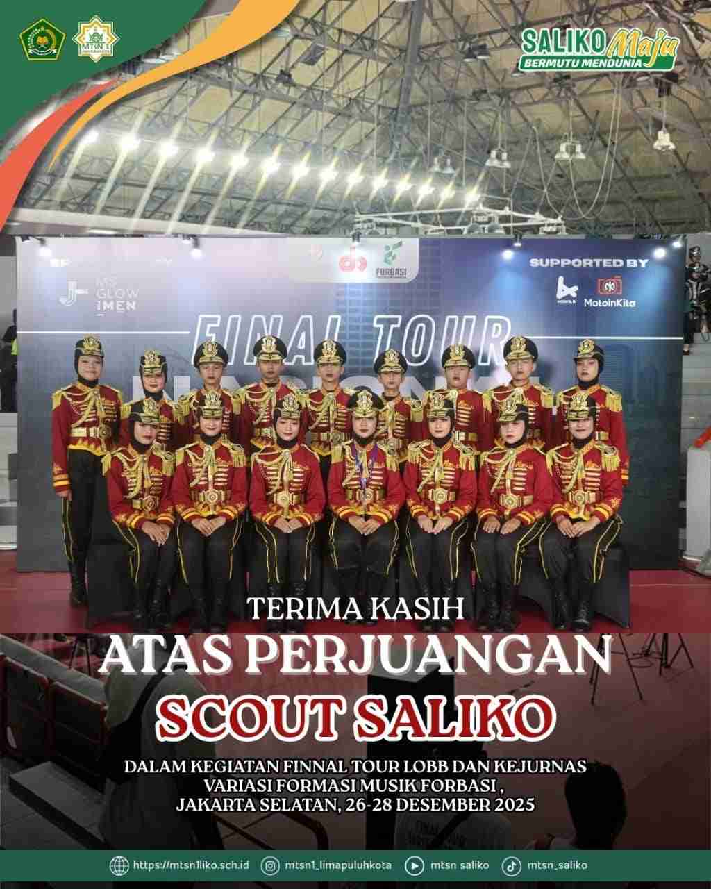 Final Tour LOBB dan Kejuaraan Nasional Variasi Formasi Musik FORBASI Tahun 2025